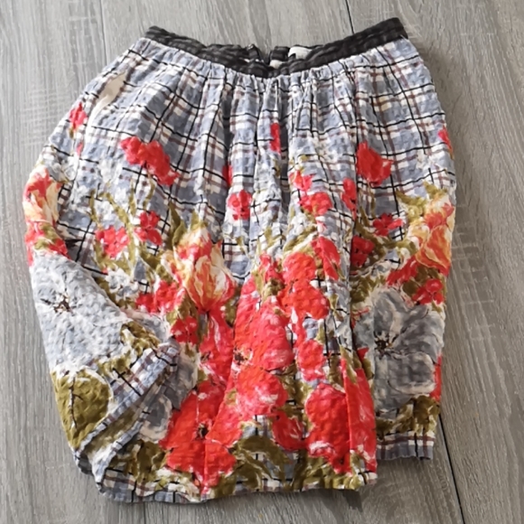 Anthropologie Floral watercolor skirt - Picture 2 of 4